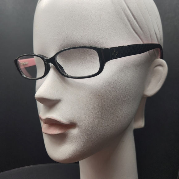 Coach eyeglasses frame women's black Emily slim rectangle optical HC 6001 logo